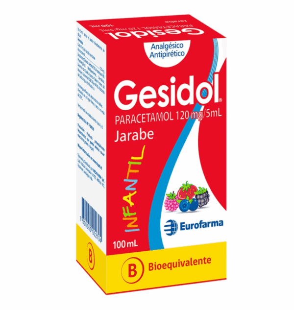 GESIDOL 120 MG / 5 ML JARABE 100 ML (LABORATORIO EUROFARMA)